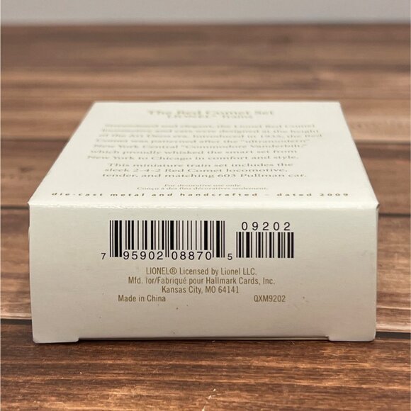 2009 HALLMARK KEEPSAKE MINI ORNAMENT QXM9202 THE RED COMET SET LIONEL TRAINS - Picture 3 of 9